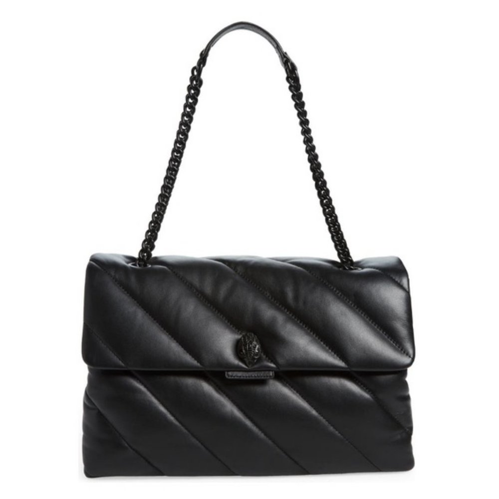 Kurt Geiger Black Quilted Shoulder Bag